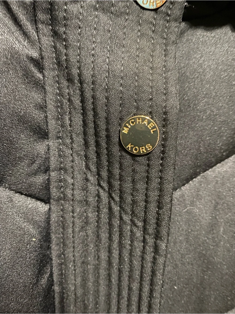 Michael Kors Black Jacket with Gold Logo - Picture 3 of 3